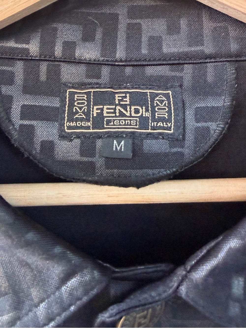 FENDI Roma Black Zucca Print Jacket - Picture 2 of 7